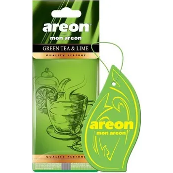 Vůně do auta Závěsný osvěžovač vzduchu Areon, vůně Green Tea&Lime