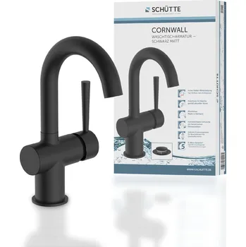 Sprchový set SCHÜTTE CORNWALL umyvadlová baterie, koupelnová baterie s odtokovou soupravou, vyskakovací výpustná zátka | 79016