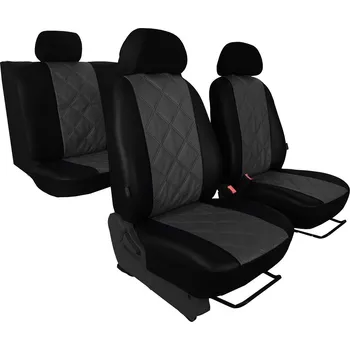 Autodoplněk Autopotahy Nissan Qashqai I, bez zadní loketní opěrky, od r. 2006-2010, EMBOSSY šedé