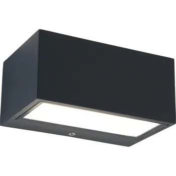 LUTEC 5189102118 Venkovní LED nástěnné osvětlení GEMINI, 10,5W, denní bílá, IP54, šedé