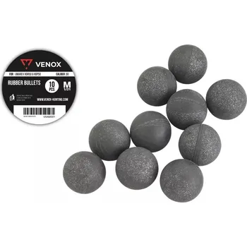 Příslušenství pro sportovní střelbu Kuličky Venox T4E Rubber Ball RB Steel .68 10ks