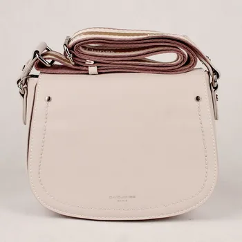 Kabelka Světlešedá pevná crossbody kabelka David Jones CM5061