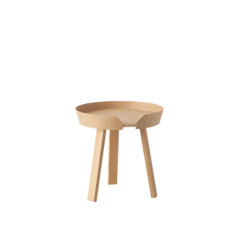 Konferenční stolek Kulatý stolek Muuto COFFEE TABLE - zvolte provedení Volba rozměru: Malý (45 x 46 cm), Volba barvy: Přírodní dřevo