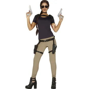 Karnevalový kostým Guirca Dámský kostým - Lara Croft Velikost - dospělý: M