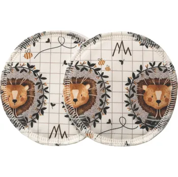 Těhotenské spodní prádlo Breberky BIO Vložky do podprsenky - Lví portrét (PUL)