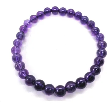 Náramek Ametystový náramek A kvalita,6mm