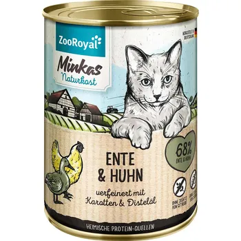 Krmivo pro kočku ZooRoyal Minkas kachna a kuře s mrkví 6 × 400 g