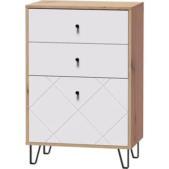 Komoda Renar Bonny BL18 (dub artisan + bílá matná)