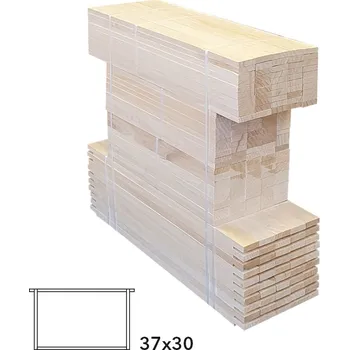 Rámkový přířez 37x30, typ rovný 50 ks, nevrtaný, Lípa