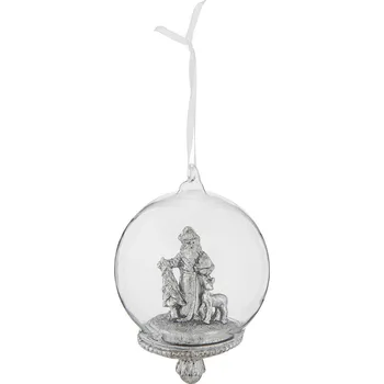 Vánoční dekorace Clayre & Eef, Holandsko Clayre & Eef - Vánoční ozdoba DEERLOG - Ø 8*12 cm