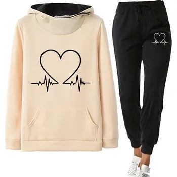 Dámská dvoudílná zateplená tepláková souprava Barva: Žlutá, Velikost: S