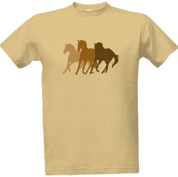 Tričko s potiskem Panské tričko koně pánské