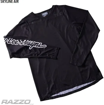 cyklistický dres Dres na kolo TroyLeeDesigns Skyline AIR LS Jersey Mono Black 2023 L