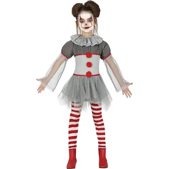 Karnevalový kostým Guirca Dětský kostým - Špatný Klaun dívka Velikost - děti: XL: 143-151 cm