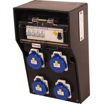 modulární přístroj a rozvaděč rb3656 - RB40000000.1 /4015 Zásuvková skříň RubberBOX IP65 jištěná s chráničem 40/4/003