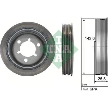 Auto-moto Řemenice, klikový hřídel INA 544 0145 10