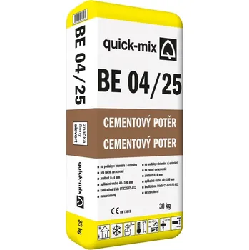 beton QUICK-MIX BE-04/25 Beton - cementový potěr 25MPa (30kg/pyt)