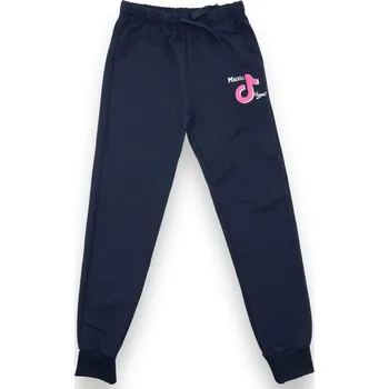 AH Dívčí modré tepláky TIKTOK Barva: Modrá, Velikost: 152