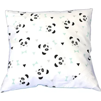 Povlečení Eva Kiedroňová Povlak - Polštář - 30x30 - Malý - Zoo panda zelený se zelenou