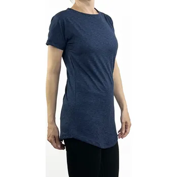 Dámské prodloužené fitness triko Dark blue velikost: L