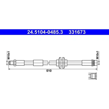 Brzdová hadice Brzdová hadice ATE 24.5104-0485.3