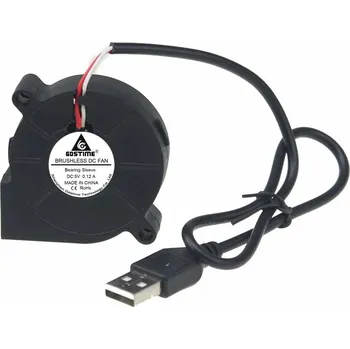 Počítačové chlazení Dmychadlový ventilátor 50x50x15mm, 5V DC s USB konektorem