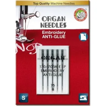 Jehly ORGAN 130/705 H EMBROIDERY ANTI-GLUE (5x75)
