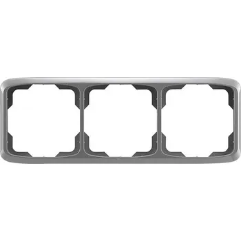 Elektrická zásuvka Trojrámeček ABB 3901A-B30 S2 Tango šedý