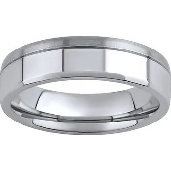 Prsten Prsten z chirurgické oceli - snubní - pro muže RC2028-M velikost obvod 69 mm RC2028-M-69