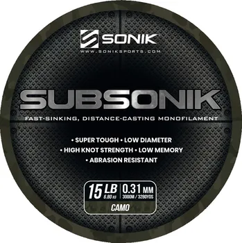 Sonik Vlasec Subsonik Camo 3000m 0,31mm 15lb