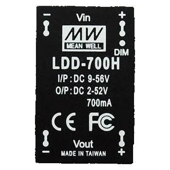 Napájecí zdroj pro osvětlení LED zdroj na DPS, 2-52V, 350mA, Mean Well LDD-350H