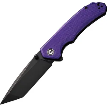 kapesní nůž Zavírací nůž Civivi Brazen Black Stonewash Tanto Purple G10
