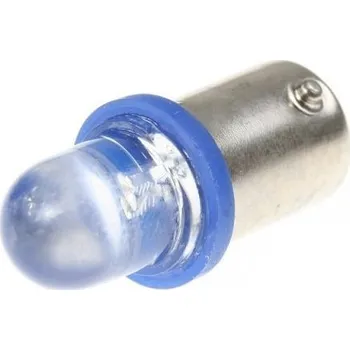 Autožárovka LED 10mm patice BA9S - Modrá, 6V