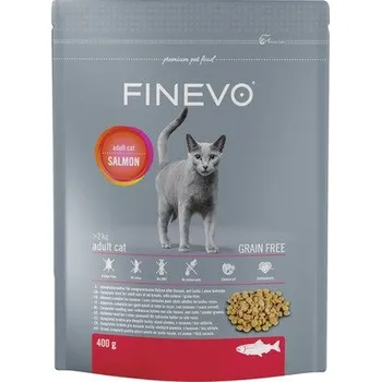 Krmivo pro kočku Granule pro kočky FINEVO Adult Cat losos bez obilovin 0,4 kg