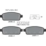 Sada brzdových destiček, kotoučová brzda Textar 2509602