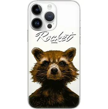 Pouzdro na mobilní telefon Kryt MARVEL pro Apple iPhone 14 Pro - Strážci Galaxie - Rocket - gumový - průhledný