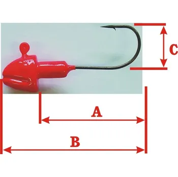 ALBASTAR jig červený Gramáž: 7 gramů