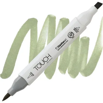 Lihová fixa TOUCH oboustranná Brush & Chisel, GY232 Grayish green pale