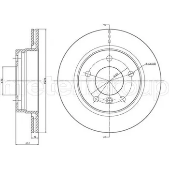 Brzdový kotouč Brzdový kotouč METELLI 23-0450C