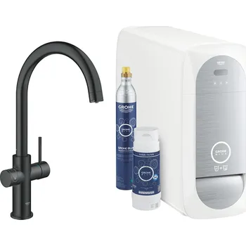Vodovodní baterie GROHE 31455KS1 Blue Home startovní sada C-výpusť velvet black - černá (GROHE 31455KS1 Blue Home startovní sada C-výpusť velvet black - černá)
