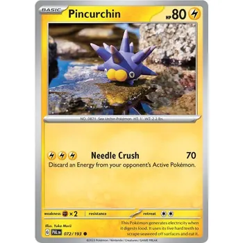 Karetní hra Pincurchin 072/193 - Paldea Evolved Typ karty: Non-Holo