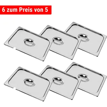 Dóza na potraviny G.Gastro Nerezové GN víko 1/2 - s prohlubní na lžíci