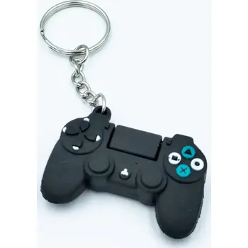 Přívěsek na klíče - Herní ovladač Gamepad (černý)