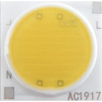 Dioda COB LED Dioda s keramickou PCB, 12W, AC 220-240V, 1200lm Teplá bílá (3000-3500K)