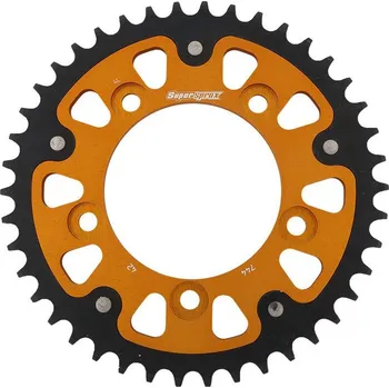 Řetězová sada pro motocykl Rozeta SUPERSPROX STEALTH RST-744:42-GLD zlatá 42 zubů, 525