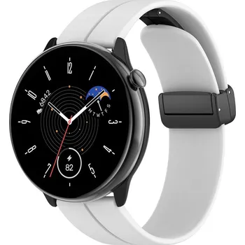 Příslušenství k chytrým hodinkám eses Silikonový řemínek s magnetickou přezkou 22 mm - Bílý