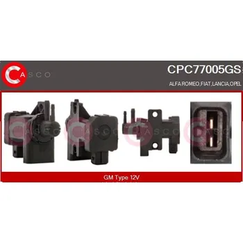 Ventil motoru Měnič tlaku, výfukový systém CASCO CPC77005GS