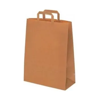 Dárková taška Papírová taška s uchy hnědá - velká
