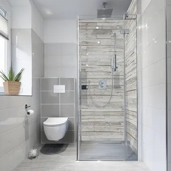 Obklad Samolepící PVC tapeta do koupelny mySPOTTI fresh Wood Planks 100x210 cm