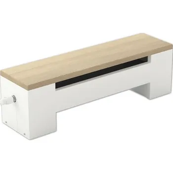 Radiátor Lavičkový konvektor KORALINE Optimal LDO V 300 x D 1400 x H 265 mm bílý s bukovou deskou